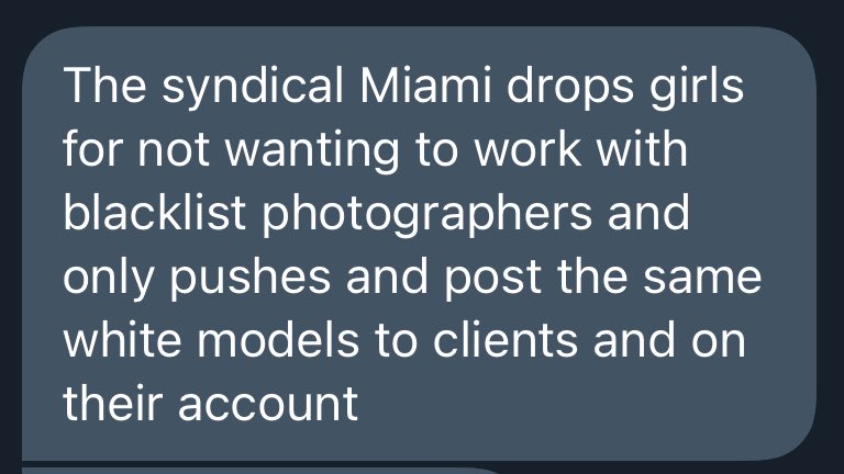 starting a twitter thread of people to avoid in the modeling industry. if you follow any of these people or are working for them i highly suggest you take these messages into consideration