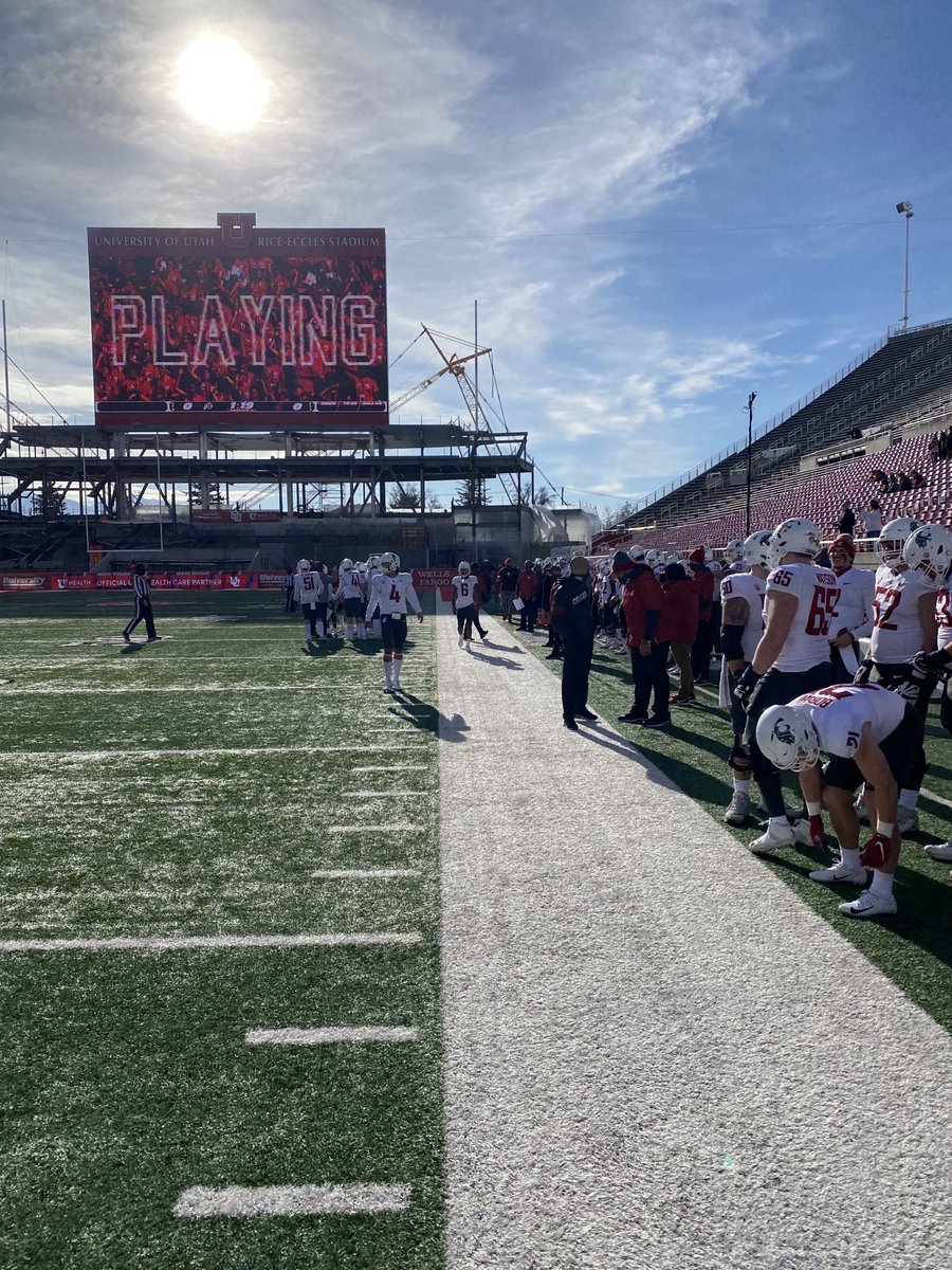 Time to play, thanks to all who helped get our kids here. #GoCougs