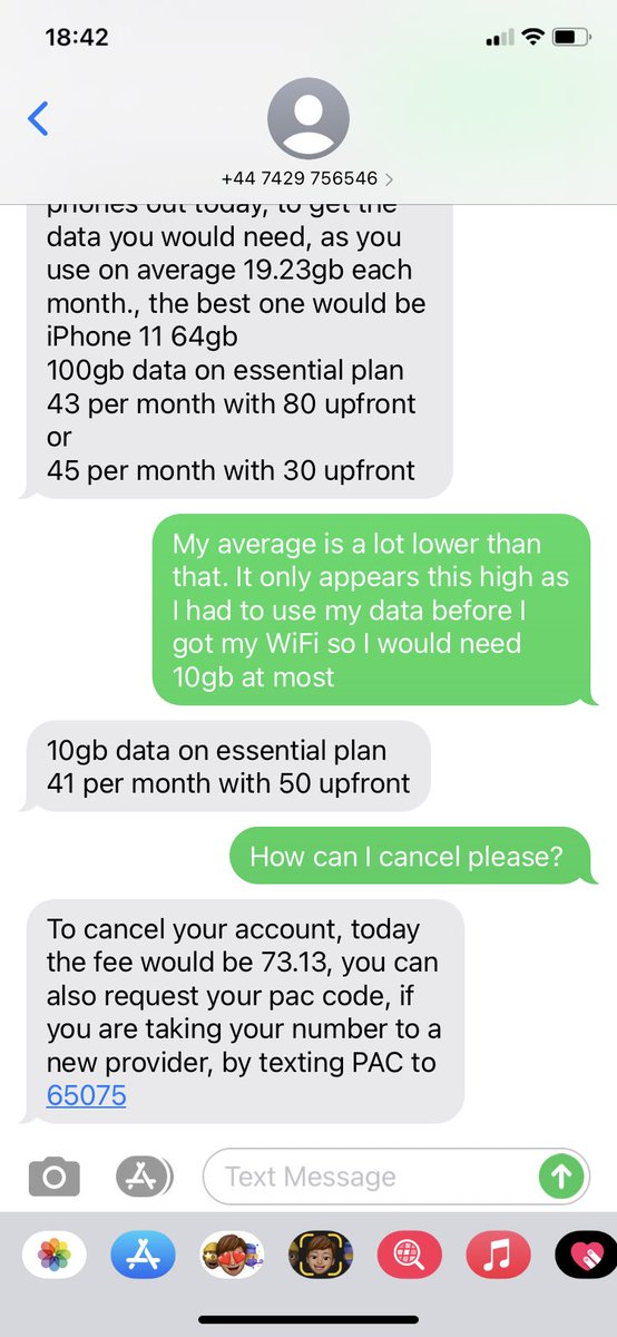 Excellent customer retention from @EE right there. No attempt at saving a potential cancel after being a customer for so long!