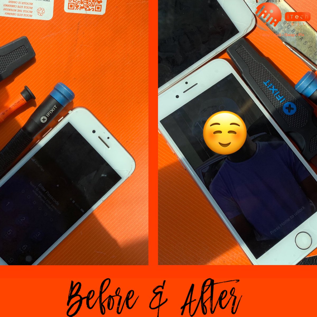 iTech911's tweet photo. Another one! iPhone7 screen replacement. 😀
______
We Fix Broken iPhones On The Spot
Call / Whatsapp / iMessage 0262666226
#iTech911 #Apple #Accra #Ghana #AppleGhana #Gh #0to100in10 #WeComeToYou #GenuineParts https://t.co/nNVSEvGlPV