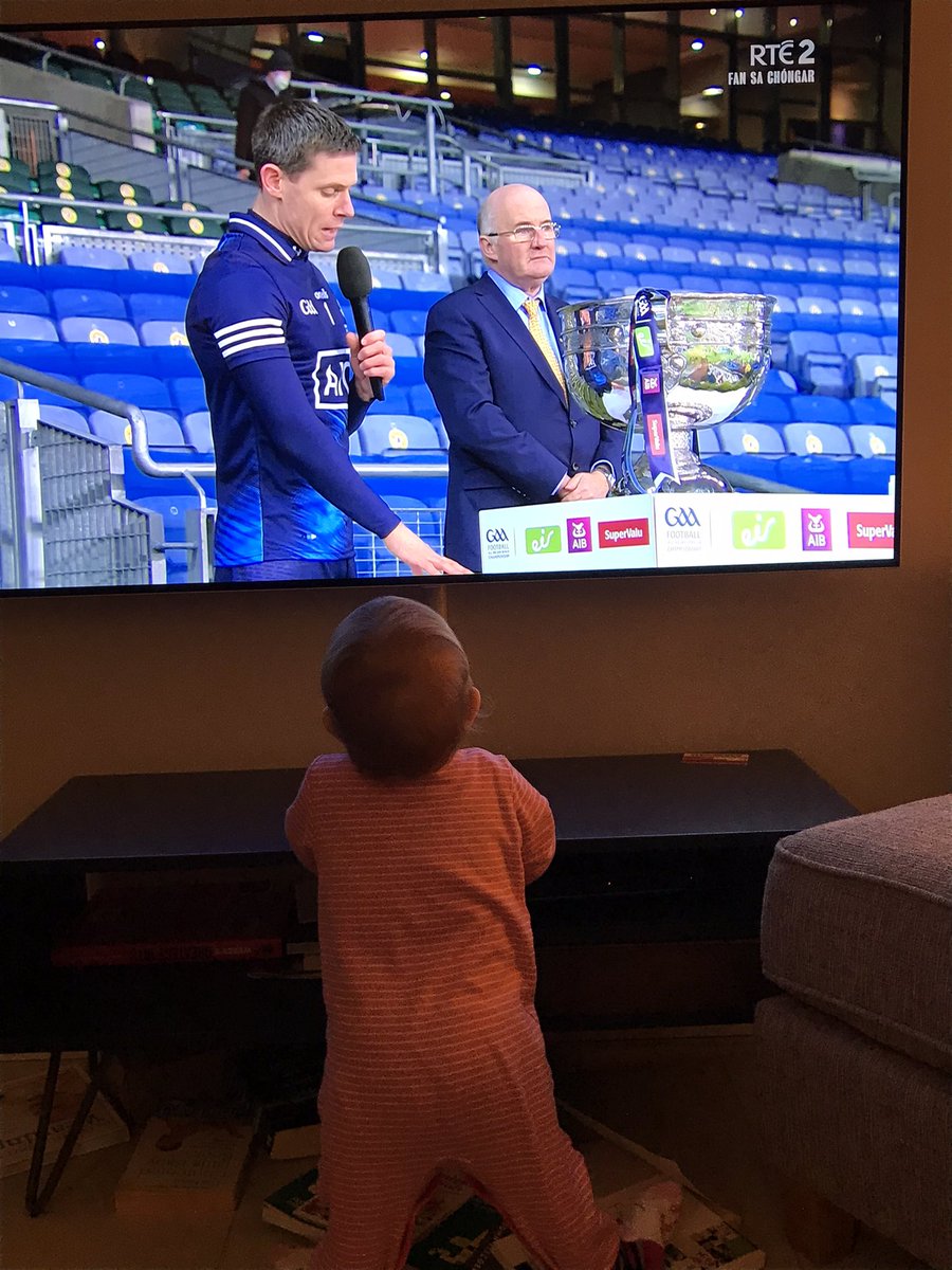 First All Ireland final and she loved it #upthedubs #DUBvMAYO