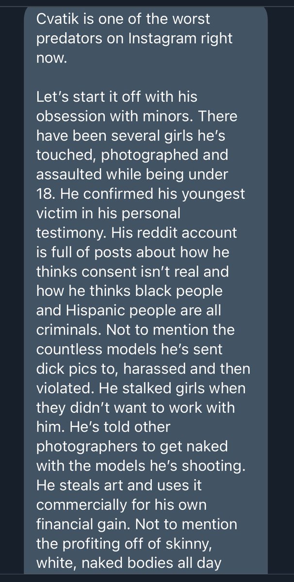 starting a twitter thread of people to avoid in the modeling industry. if you follow any of these people or are working for them i highly suggest you take these messages into consideration