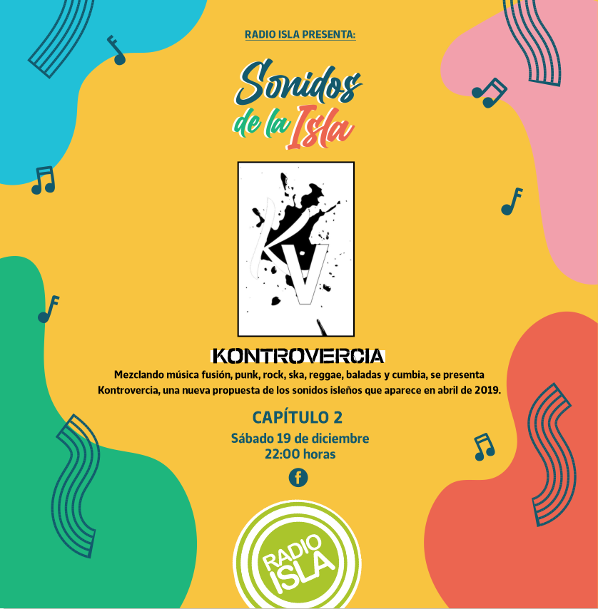 RadioIslacl's tweet image. 📺 Hoy sábado a las 22 horas: "Sonidos de la Isla", capitulo 2: Karmesis &amp;amp; Kontrovercian a través de nuestra página en Facebook: facebook.com/radioisla

#SonidosdelaIsla
#IsladeMaipo
#RadioIsla