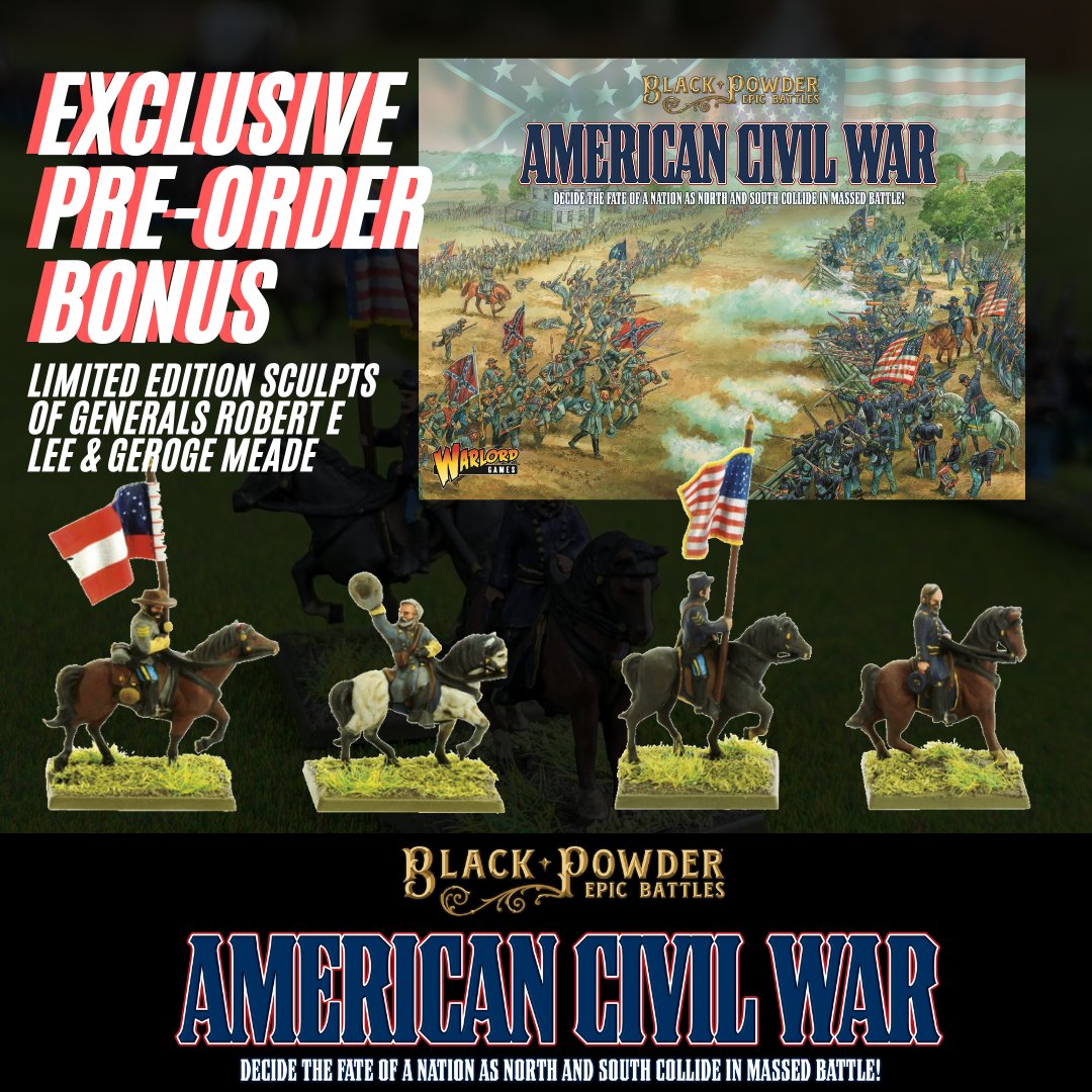 Our biggest small announcement yet!
Warlord games presents American Civil War – Epic Scale!
Check out this amazing range and exclusive pre orders on our website!
acw.warlordgames.com