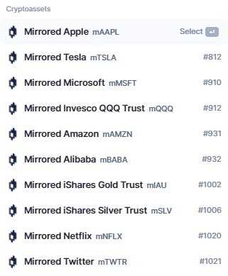 11/ I don't know about you guys, but I'm excited AF  $MIR  $UST  $LUNA https://mirror.finance Tokenized stocks trading: $mMSFT  $mQQQ  $mAMZN  $mBABA  $mIAU  $mSLV  $mNFLX  $mTWTR  $mVIXY  $mUSO  $mGOOGL