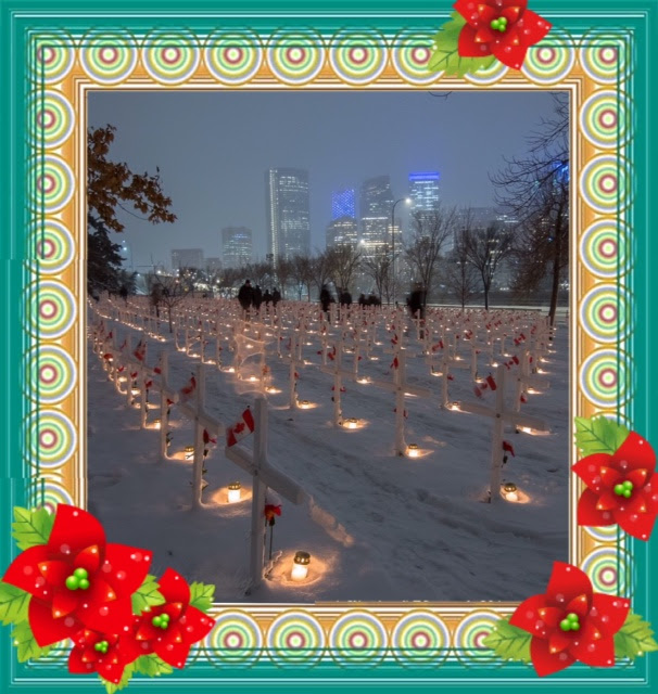 May the joy and peace of this holiday season fill your home and heart.

Thank you for your invaluable support throughout the year.
Merry Christmas from all of us at the Field of Crosses.

"We Will Never Forget"

#ThankYou #CanadaRemember #ChristmasSeason #HappyHolidays #Canada