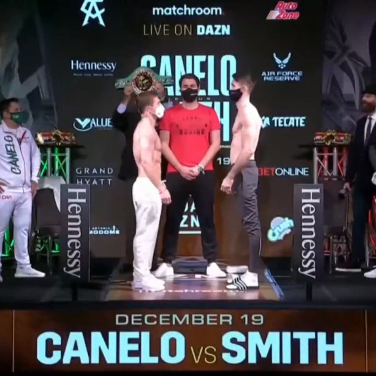 cesarziade's tweet photo. Canelo Alvarez 🇲🇽 Vs Callum Smith 🇬🇧 WBC, WBA Super &amp; Ring Magazine Super-MiddleWeight World Titles!! Esta noche en Vivo desde el Alamodome, San Antonio -Texas, transmite  ESPN2 para LATAM. @dazngroup @matchroomsport @ESPNDeportes https://t.co/l3PM8RlIOE