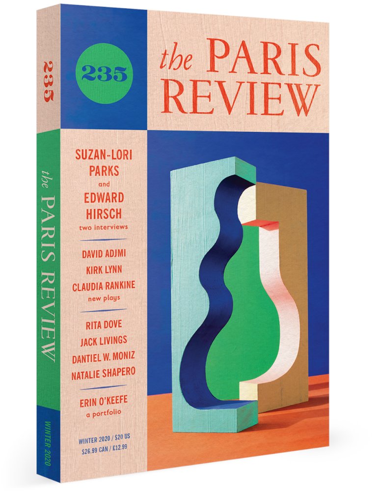 The new issue of <a href="/parisreview/">The Paris Review</a> gives lots of love to theater, including excerpts from three plays and an interview with <a href="/suzanloriparks/">Suzan-Lori Parks</a>. Also: two poems by Rita Dove, one by Arthur Sze, and artwork by Erin O'Keefe.