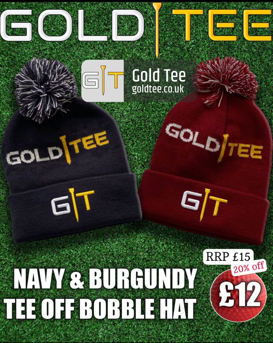 Website up and running ready to take orders GoldTee.co.uk RT’s are appreciated, perfect time to stock up before Christmas! #golf #christmas #presents #bobblehats