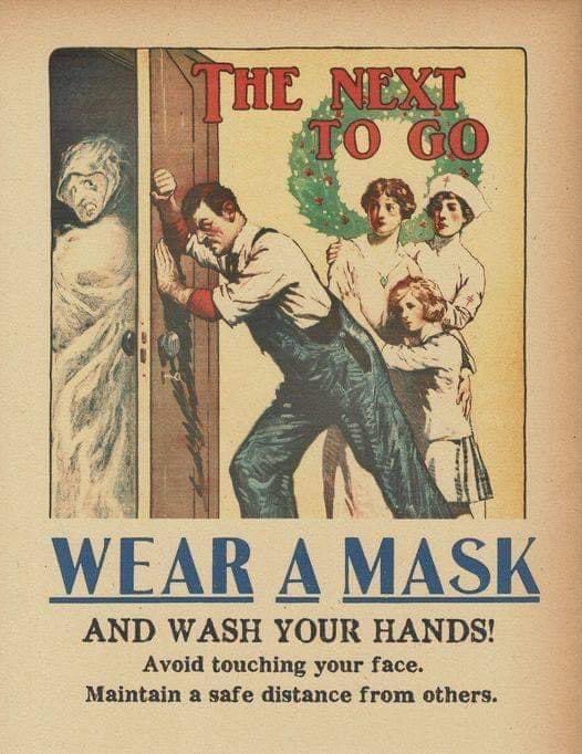 Christmas 1918 vs Christmas 2020. Not so different at all.