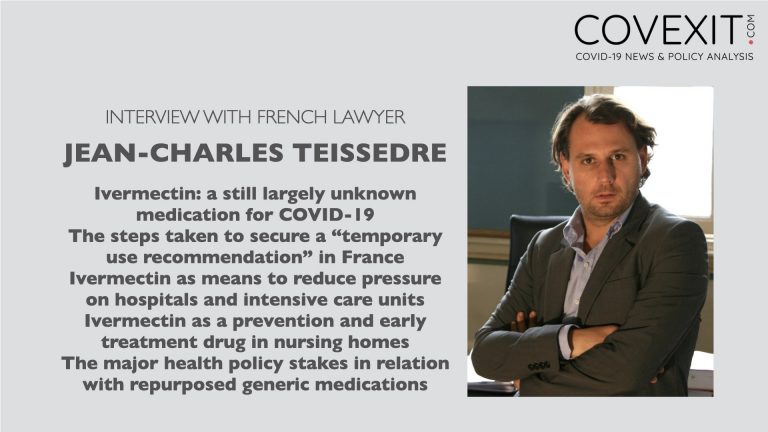 CovexitBlog's tweet image. Interview with Lawyer Jean-Charles Teissedre about Ivermectin

In this interview, he shares with us his perspectives on treatments, the potential of ivermectin, and more generally the role that prophylaxis and early treatment...

Read more at covexit.com/interview-with…

#Covid_19