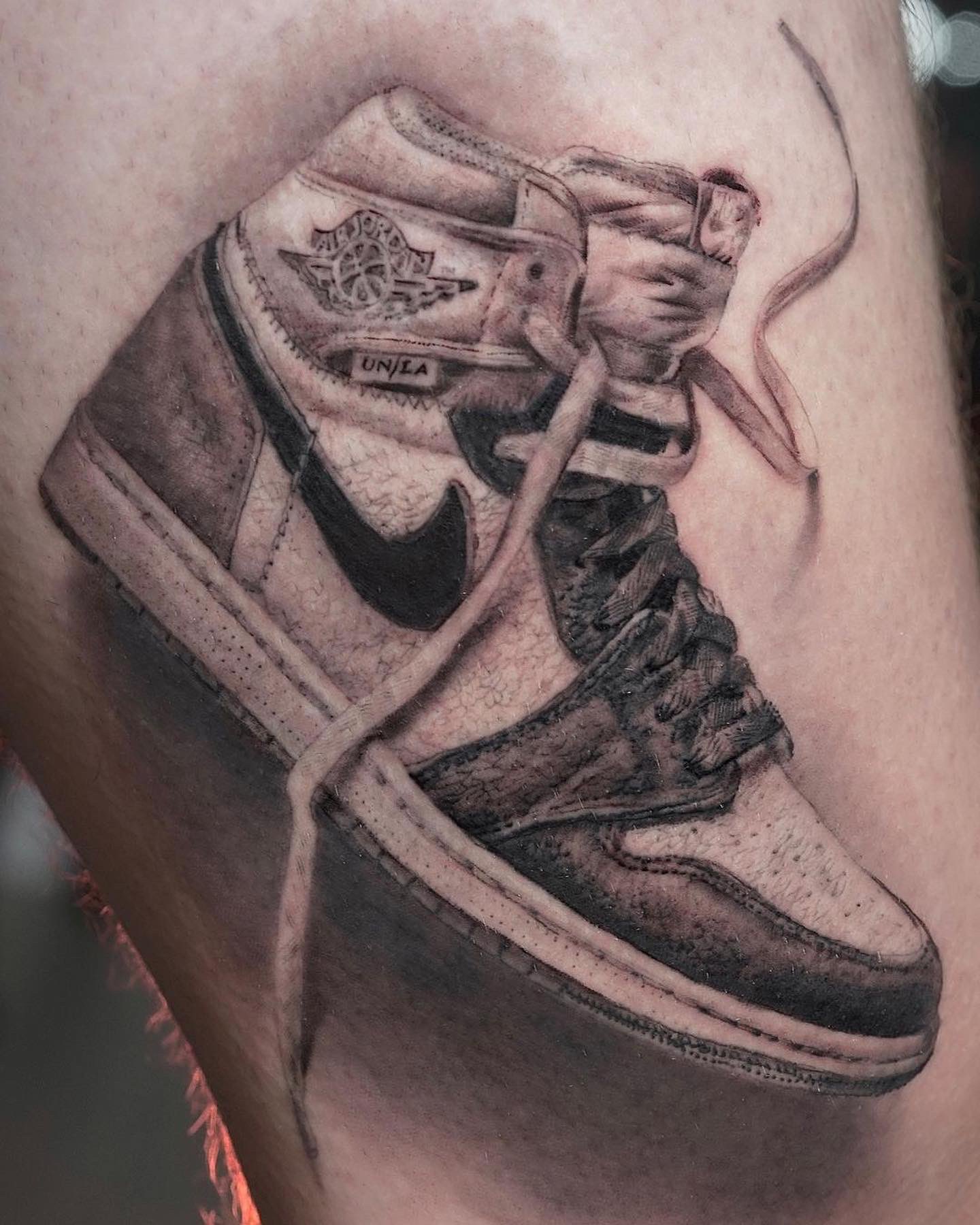 jordan sneaker tattoo