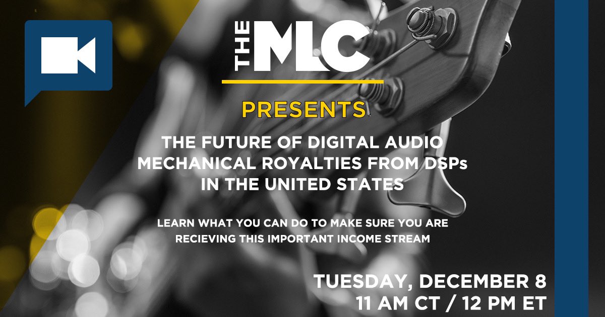 txmusicoffice's tweet image. HEADS UP TX MUSIC PUBLISHERS &amp;amp; SELF-ADMINISTERED SONGWRITERS: 

Did u miss the TMO + @MLC_US’ webinars on how to get paid digital audio mechanical 💰 from DSPs like @Spotify &amp;amp; @AppleMusic?

LISTEN to the @TXMusicMixtape’s highlights from the webinars: gov.texas.gov/music/post/tex…