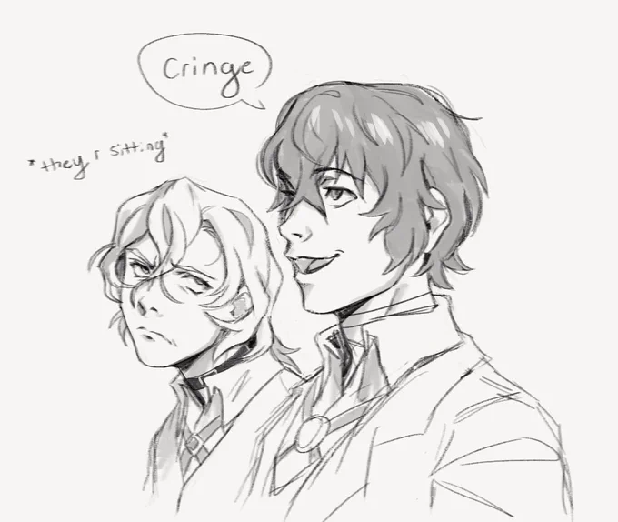 found old soukoku doodles lol 