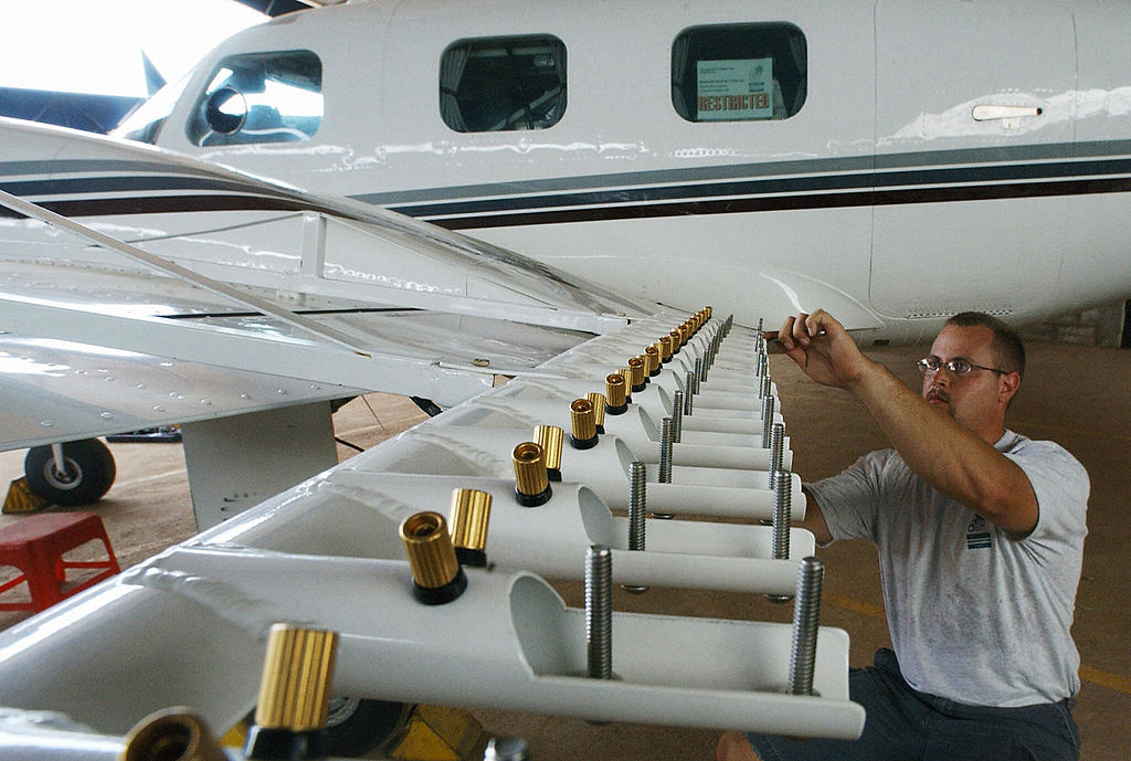 By 1953, roughly 10% of the land area of the U.S. had been targeted for cloud seeding.12 years later, the government was spending millions of dollars on weather-modification research each year, and 15 other companies started cloud-seeding operations  https://trib.al/Mpl5FZl 