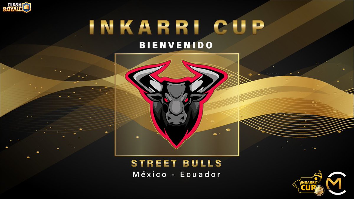 #CR INKARRI CUP 🏆 6TA EDICIÓN PREMIUM💎
⚔️ PRESENTACIONES⚔️

⚔️| STREET⚡BULLS
🌎| MEX 🇲🇽 ECUA 🇪🇨

Damos la bienvenida a @Sbullstm, equipo con ganas de luchar por el gran título ¡Go ST! 🏆🔥

#ClashRoyale #Supercell #Gaming #Notilt #Inkarri_Cup