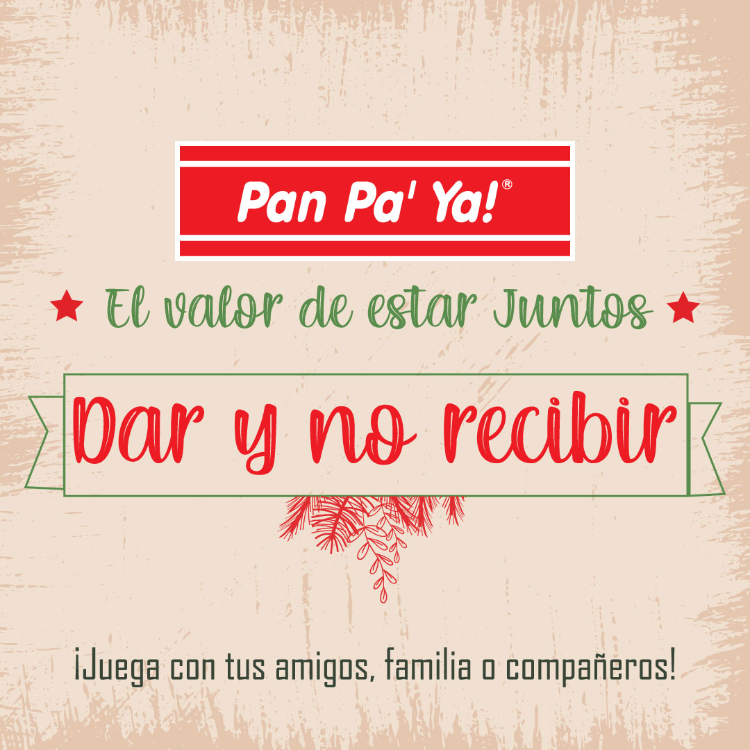 En esta época Navideña, queremos que compartas más tiempo en familia. ¡Anímate a jugar! 

#PanPaYa #SiempreDelicioso #NavidadPanPaYa #ElValorDeEstarJuntos
