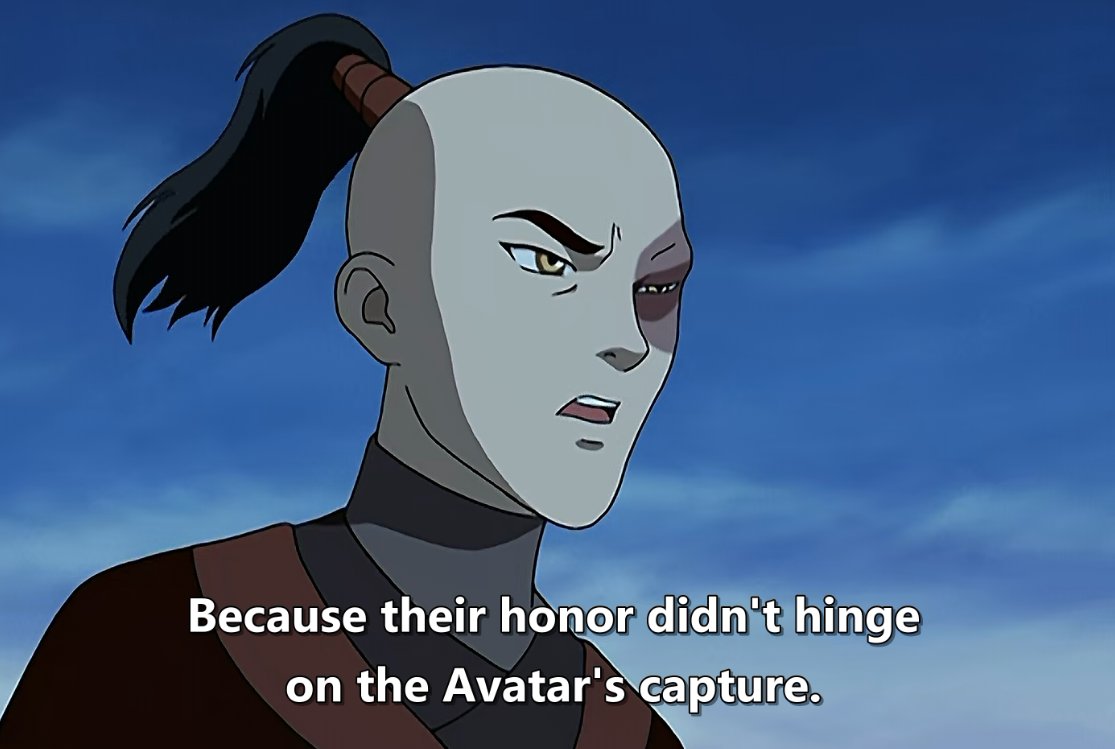 let us all be grateful that Zuko's character arc ended up being much more than HONOOOOORR