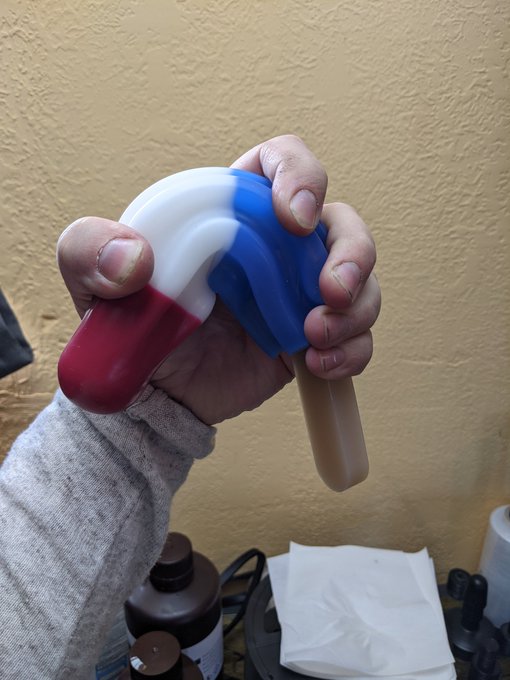 First pour of my latest creation. Still got some kinks to work out, but I'm loving the color transitions