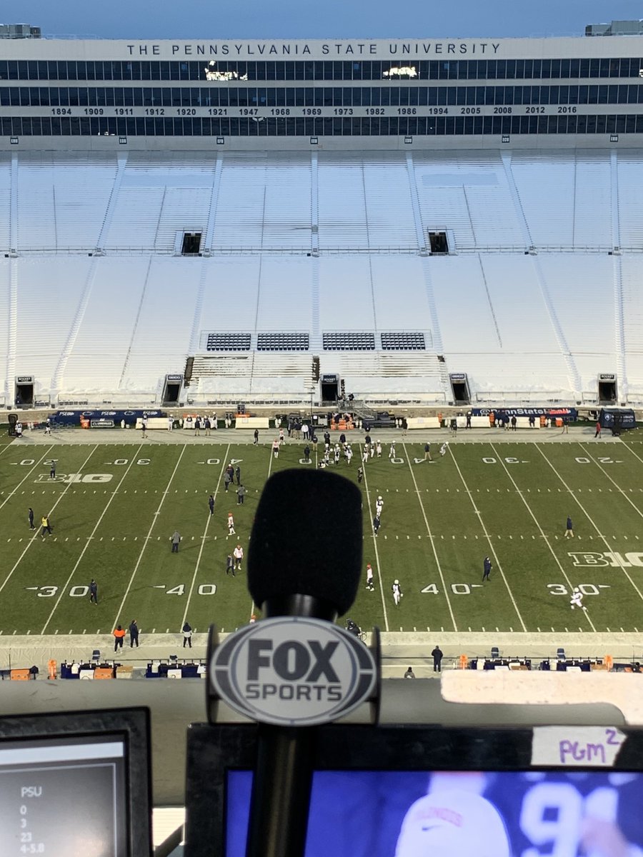 CoryProvus's tweet photo. 1st trip to #BeaverStadium and this place is HUGE! Hope to comeback post Covid to see 107,000 strong. ⁦@PennStateFball⁩ vs. ⁦@IlliniFootball⁩ at 5:30 EST on @FS1. This one is for #Hanny. https://t.co/DGwJgArvMs