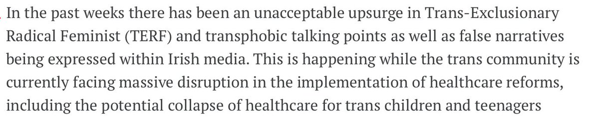 There is no "upsurge" in radical feminism, we are a very small group. People talking about how they understand trans identification as a psychosocial phenomenon or believing sex is an equal or more important characteristic in how people experience the world is not transphobic. >