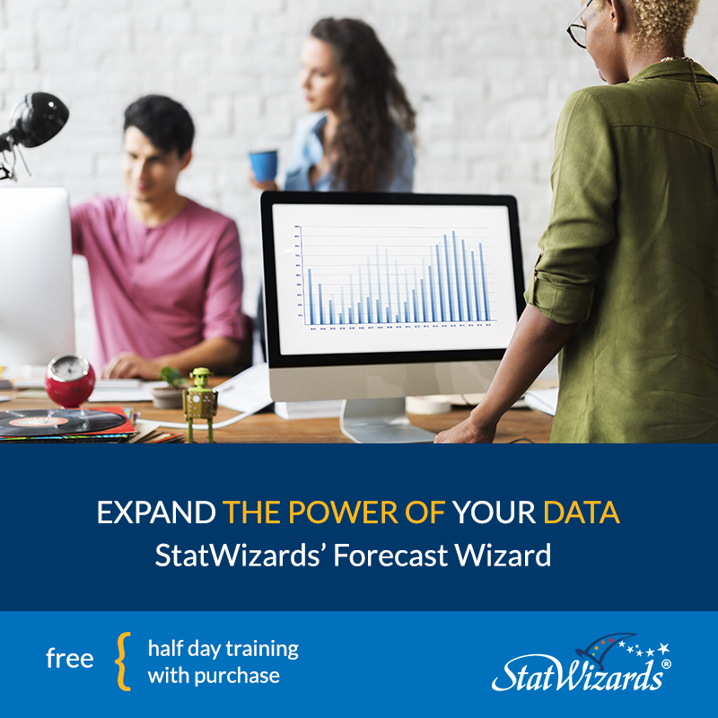Understand the drivers behind the frequency of visits to your web site using StatWizards' Forecast Wizard. Ask about out free half day training!  Click through to learn more.  bit.ly/ForecastWizard