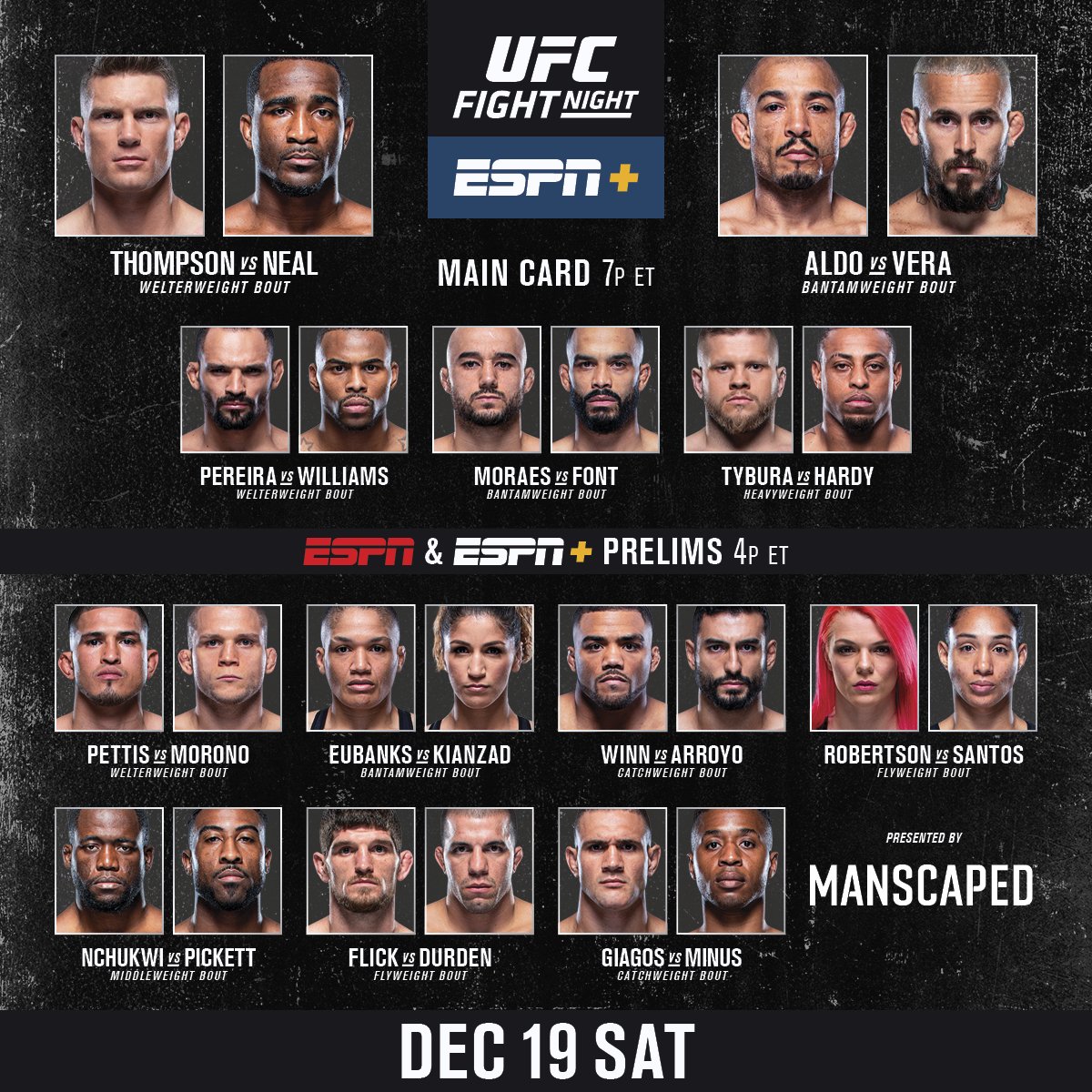 BlakeCombat's tweet image. LIVE NOW on 
ESPN+ #UFCVegas17 
🥊rb.gy/fsqriy
#MMA #UFC