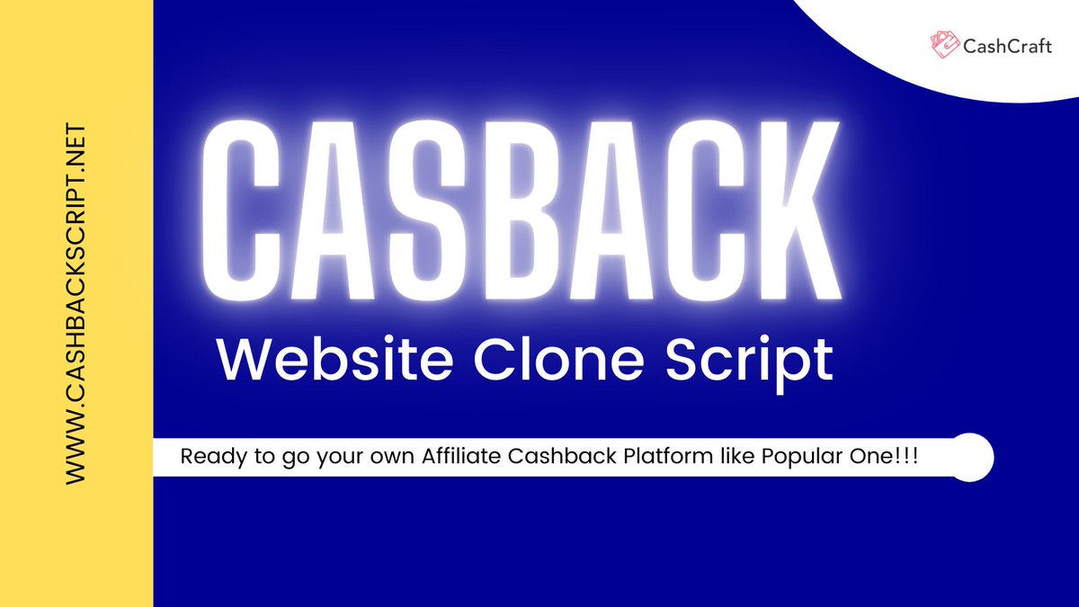 cashcraft_offl's tweet image. Are you ready to Launch your own Cashback Business Platform? 

CashCraft offers #CashbackScript with powerful Functionalities and Add-ons🎟🎟

Choose you want to launch your own #AffiliateCashback Platform  👇👇👇buff.ly/2YtY2Po

#CashbackScript #CashbackCloneScript #USA
