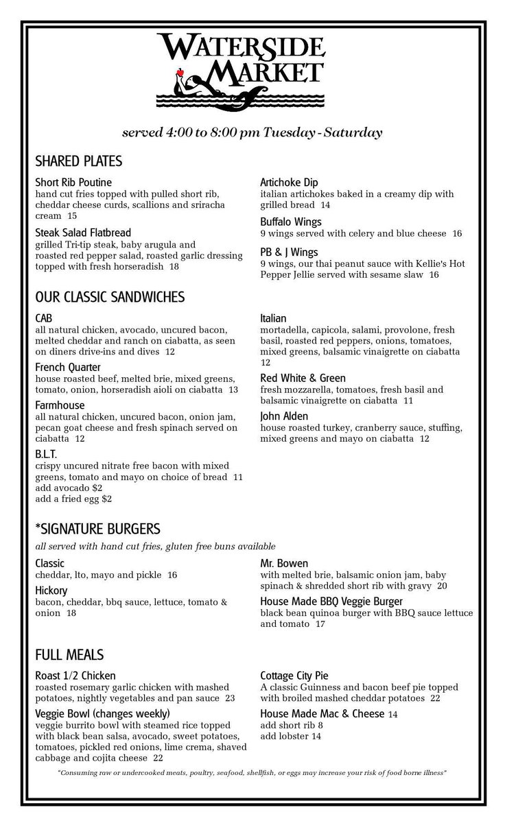 Serving Dinner Tuesday - Saturday.  Tonight's Feature House-Made Chicken Pot Pie topped with a puff pastry.