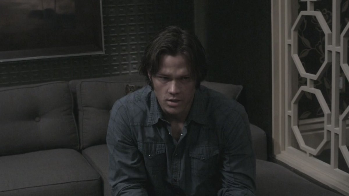 II. [twitchy and anxious]throughout s4, while sam was dealing with his demon blood addiction, there are many times when sam is seen to be struggling immensely. when ruby is away, sam begins to withdraw and is highly anxious while waiting for her to show. he cannot sit still.