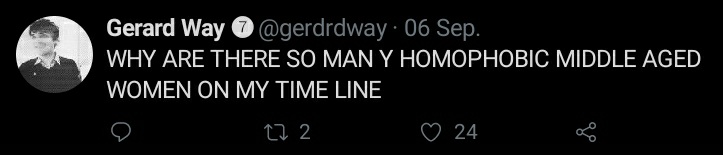thread of tweets from my gerard parody account because it got s worded forever ago and I want to save these