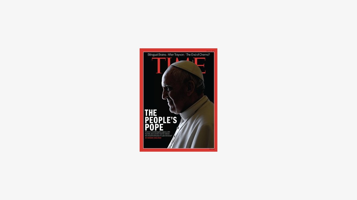 Time Magazine is an excellent place to look to for an example of how to make their readers feel clever.They have this recurring gag on their covers where they use the TIME logo to put horns on people.