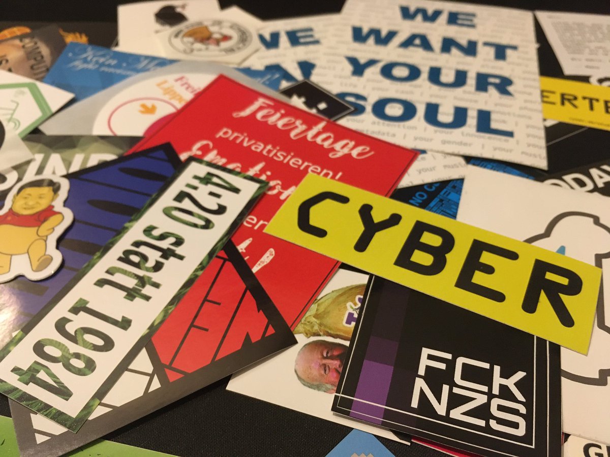 i2mo's tweet image. Beste Stickerflut von @c3stoc 
Richtig geil, vielen Dank!
 #rc3 #stickerexchange