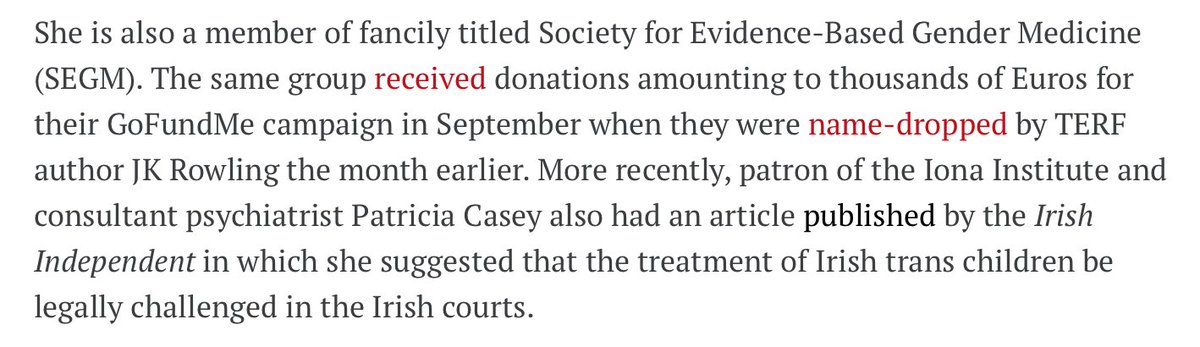 "Name-dropped by TERF author JK Rowling". Seriously. This is in the realm of pathetic. As is the objection to hundreds of people giving money to a cause they believe promotes equality and wellbeing just because you disagree >