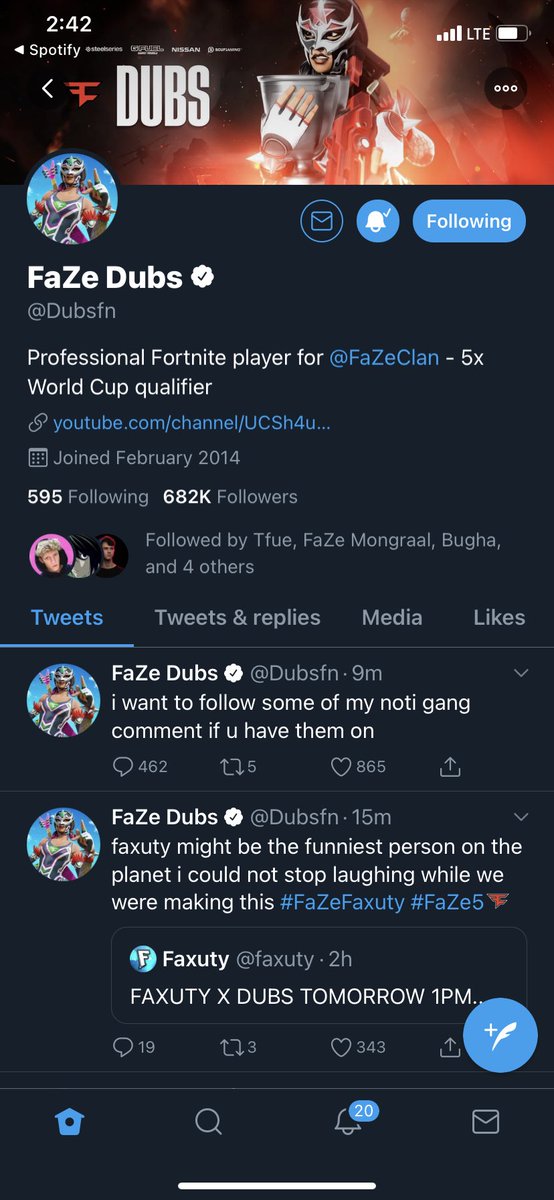 cesarmag07's tweet photo. @Dubsfn ❤️💛💙Faze the fuck up https://t.co/waAAYtAUw3