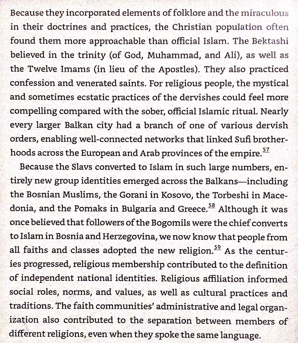 Bektashi Order & dervishes were more approachable for the Slavs than traditional Islam, so they were a major influence & conversion factor.