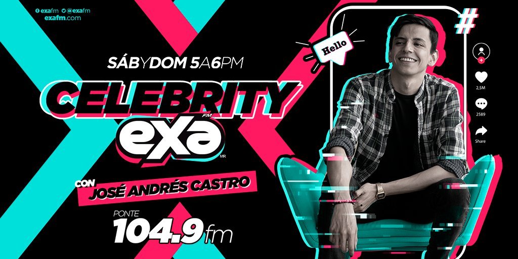 santi543212's tweet photo. aqui presente escuchando #CelebrityExa con 
@joseandreeees en @ExaFM https://t.co/bSLvPL2NBV