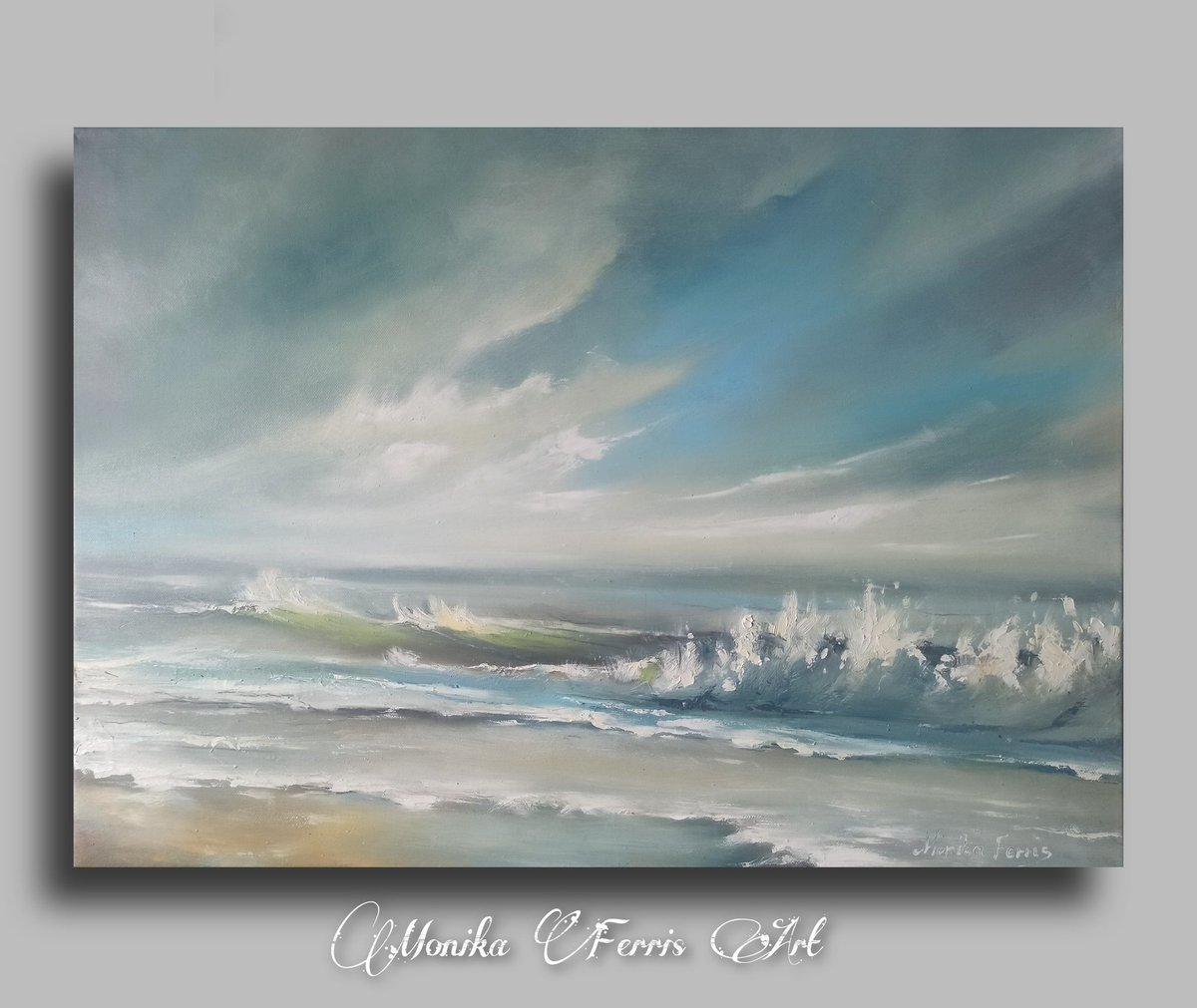 MonikaFerris's tweet photo. My latest seascapes.
I used @RobKellyPhoto as reference pictures for some of the oil paintins.
#whiterock #dalkeyisland #sandymountbeach #kerry #irishseascapes #waves #stormysea #Christmasgifts #giftideas #oilpainting #seascape https://t.co/KDL8BcrqKq
