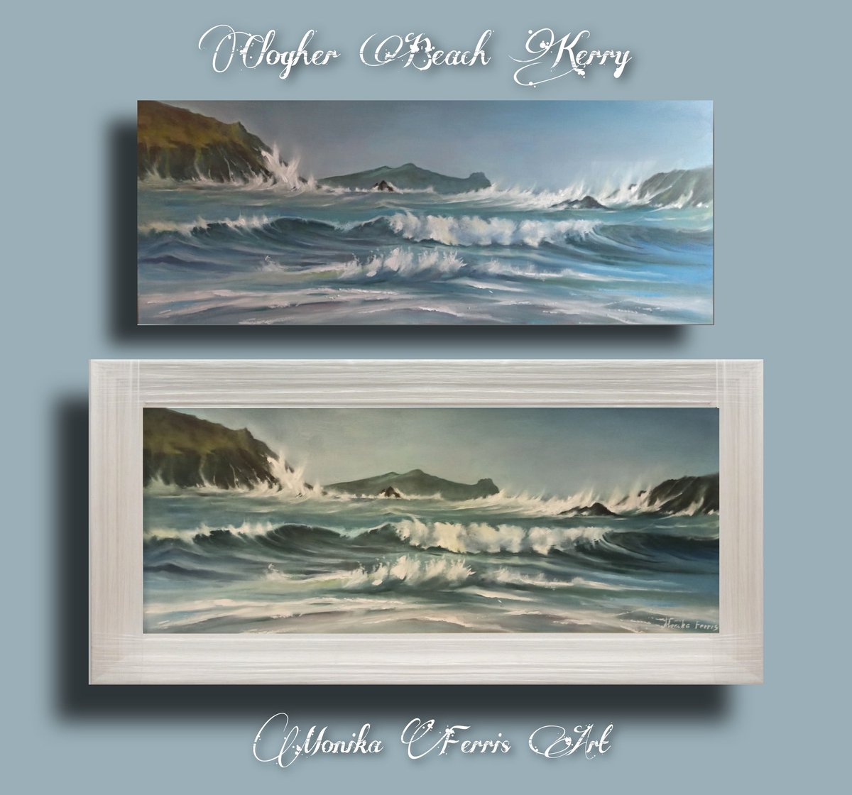 MonikaFerris's tweet photo. My latest seascapes.
I used @RobKellyPhoto as reference pictures for some of the oil paintins.
#whiterock #dalkeyisland #sandymountbeach #kerry #irishseascapes #waves #stormysea #Christmasgifts #giftideas #oilpainting #seascape https://t.co/KDL8BcrqKq