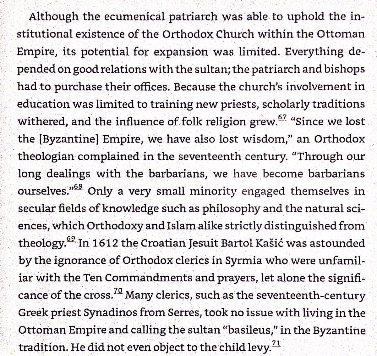 Orthodox Church’s activities were restricted, only able to maintain hierarchy & train priests. As result learning withered, & by 1600s some priests didn’t understand importance of the cross or what the 10 Commandments were.