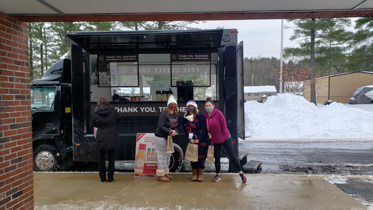 This week, we had the pleasure of delivering a #ThankYouBreak to teachers and staff at Colonial Park Elementary in Stoneham, MA, Hajjar Elementary in North Billerica, MA, and West Middle School PAC in Andover, MA! #NewEnglandCoffee #CountOnEveryCup #CountOnEveryTeacher