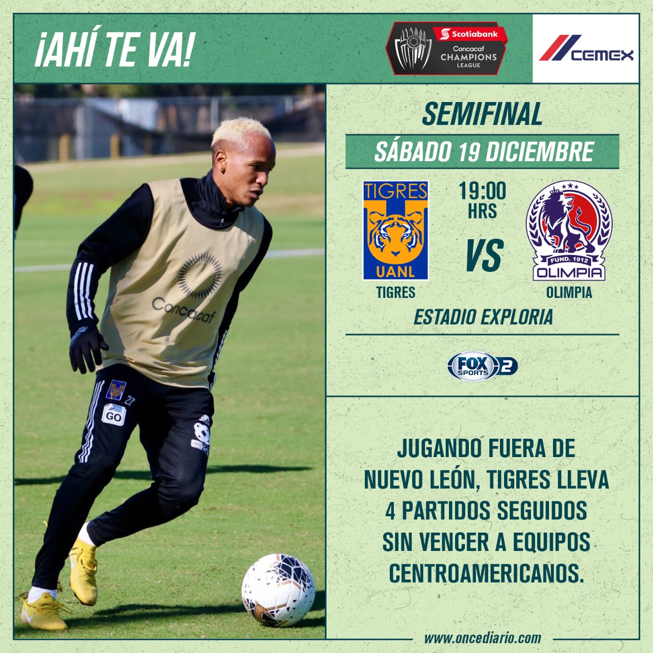 Previa de la Semifinal Tigres vs Olimpia por la Concachampions