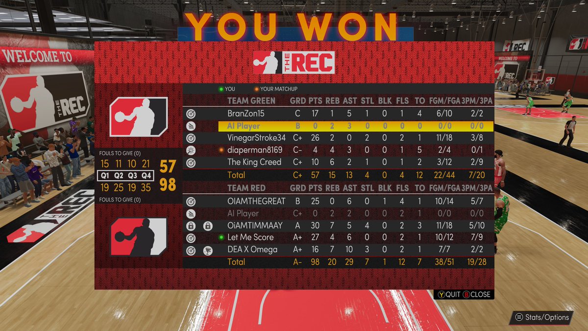 LetMeScore's tweet image. Some box scores 🤧 @dimes730 #2kfreeagent #2k21nextgen #2kCommunity