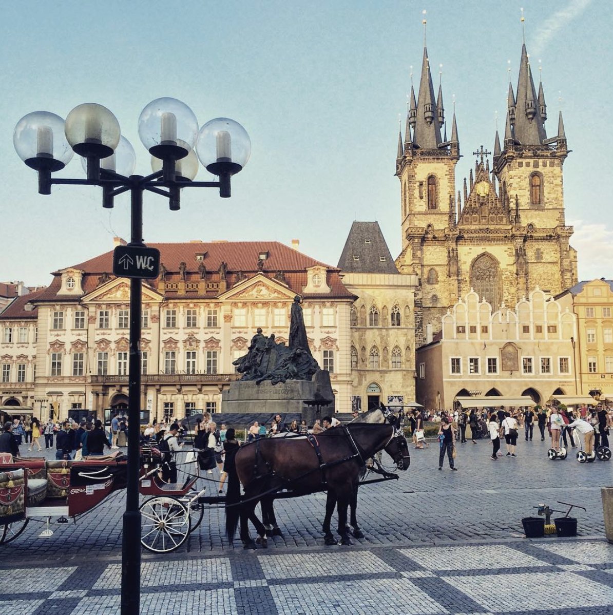 53/ Also seeing the embedded architecture in the city is analogous to looking at historical developments, similar to that of sedimentary rockIn the Old Town Square, you can see Roman Catholic, Gothic, and Baroque structures, indicative of styles from previous occupiers