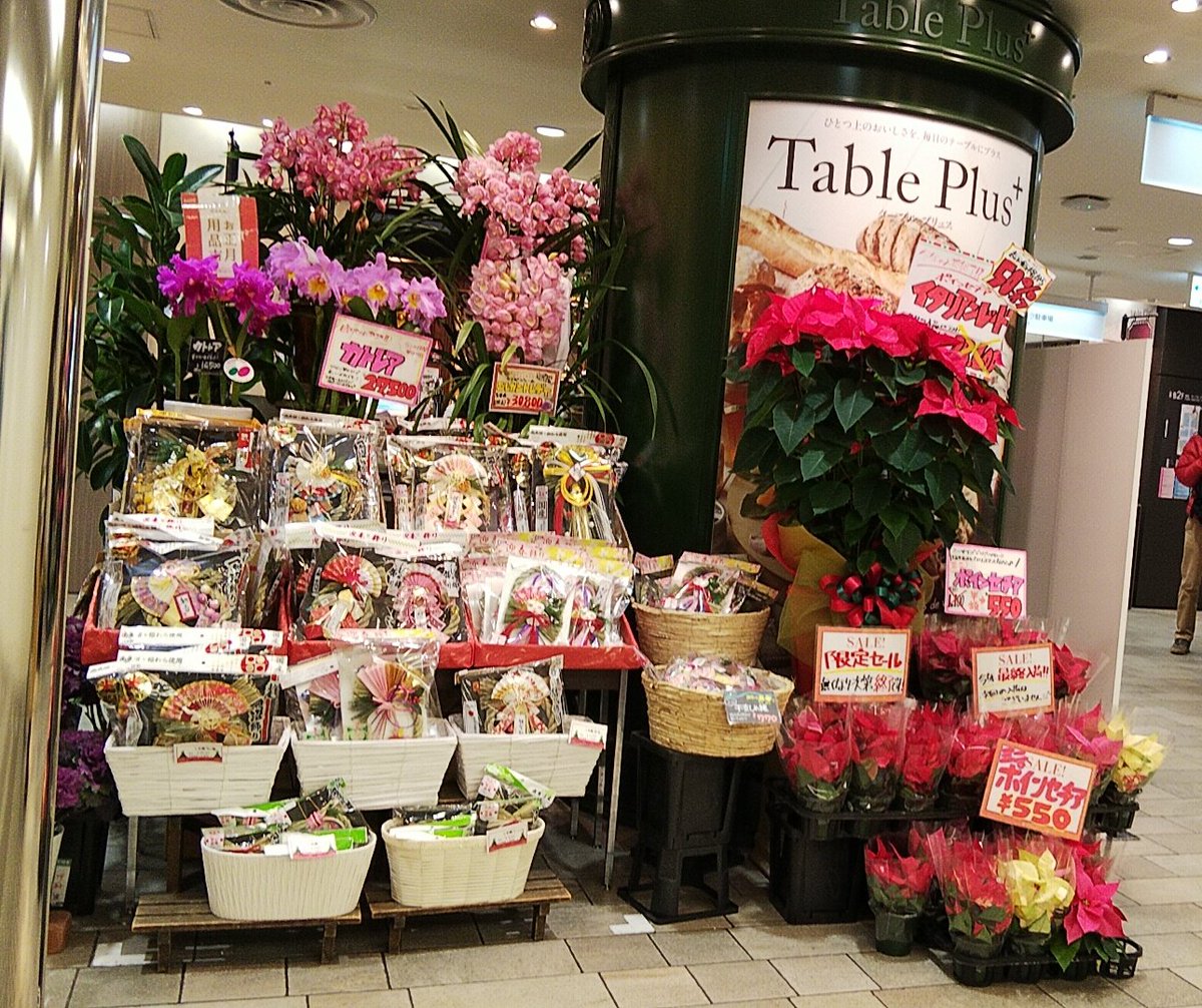 坪井花苑 本店 松坂屋名古屋店 店舗前 南館1階エスカレーター下の出店でもお正月用品を販売しております お正月をお迎えする ご準備をしませんか 混雑する前の今の時期がオススメです 坪井花苑 花 しめ縄 お正月飾り お正月 おこもり