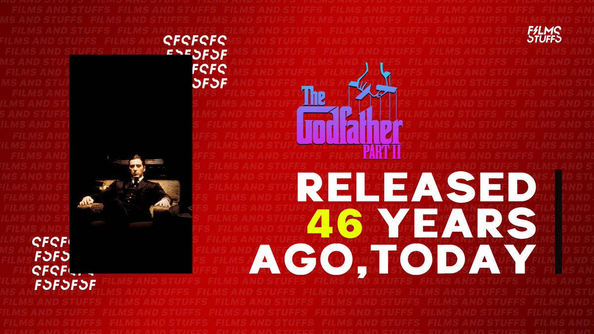 Godfather II released 46 years ago, today. 🎟