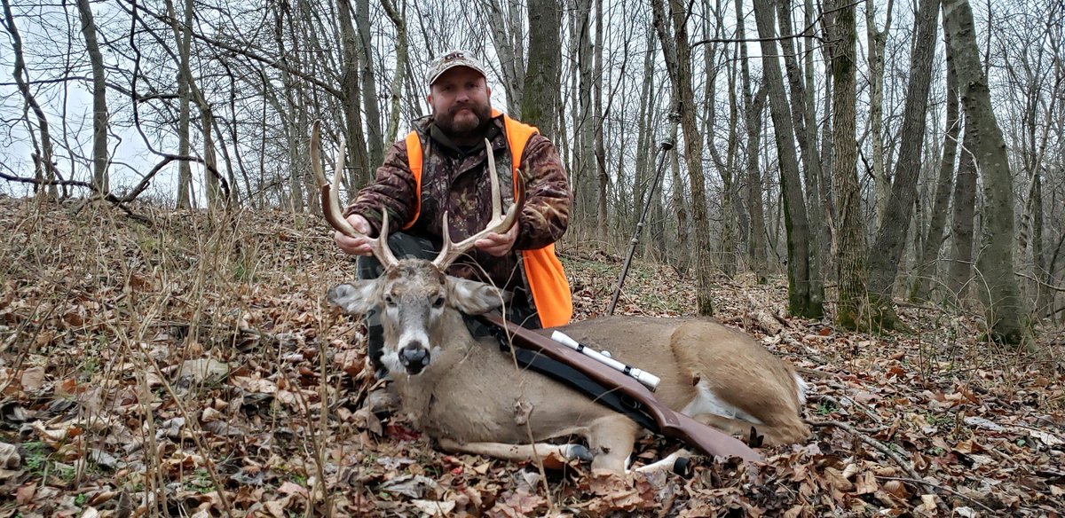 klbundy1's tweet photo. Got a nice 7 would have been 8 if hadnt broken the g2.  Tn deer.  Tagged out for the year.  1st deer of the year was a nice 8. https://t.co/9GscsUtIRN