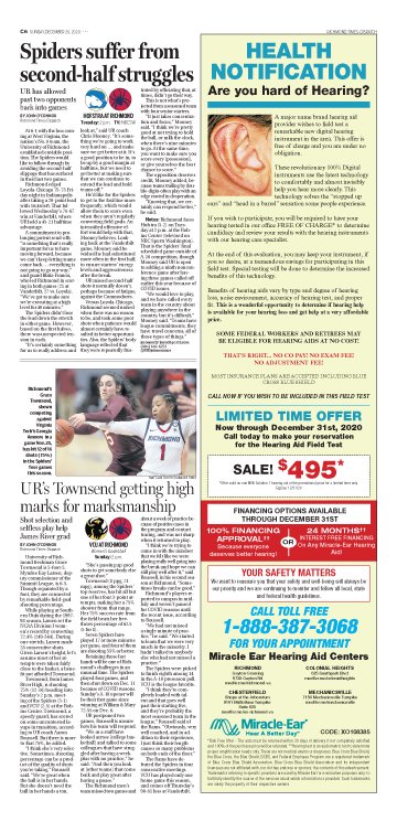 cwilinric's tweet photo. Dec. 20 @RTDSports featuring coverage from #ACCChampionship, plus @VCU_Hoops @SpiderMBB @SpiderWBBall
#WashingtonFootball
and more Stories by @ByDavidTeel @wayneeppsjr @RTDjohnoconnor @michaelpRTD
@YoWes910TheFan #JerryLindquist @roanoketimes @APSE_sportmedia #ReadLocal https://t.co/F51IRfaplO