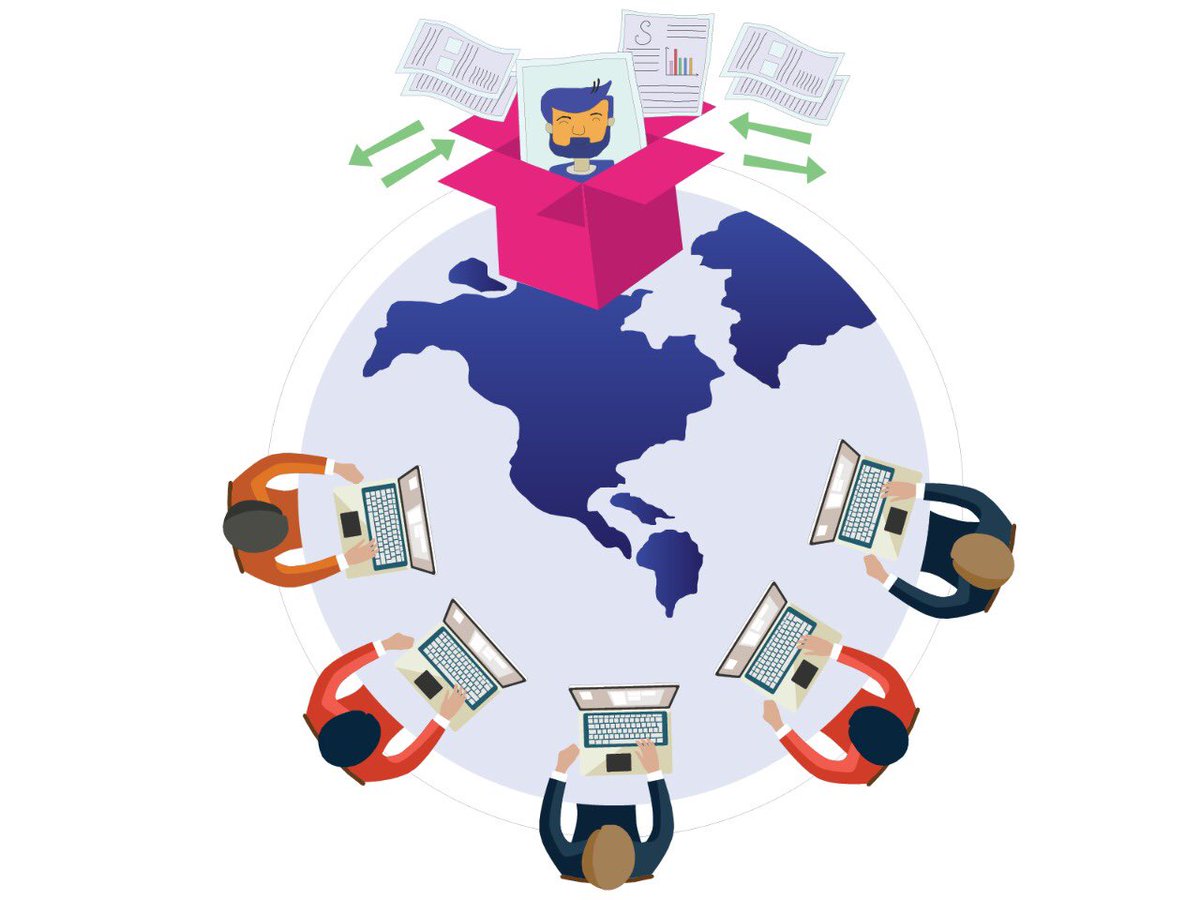 sonamsahu88's tweet image. Global work illustration completed #freelance #remotework #datatrasfer #illustration