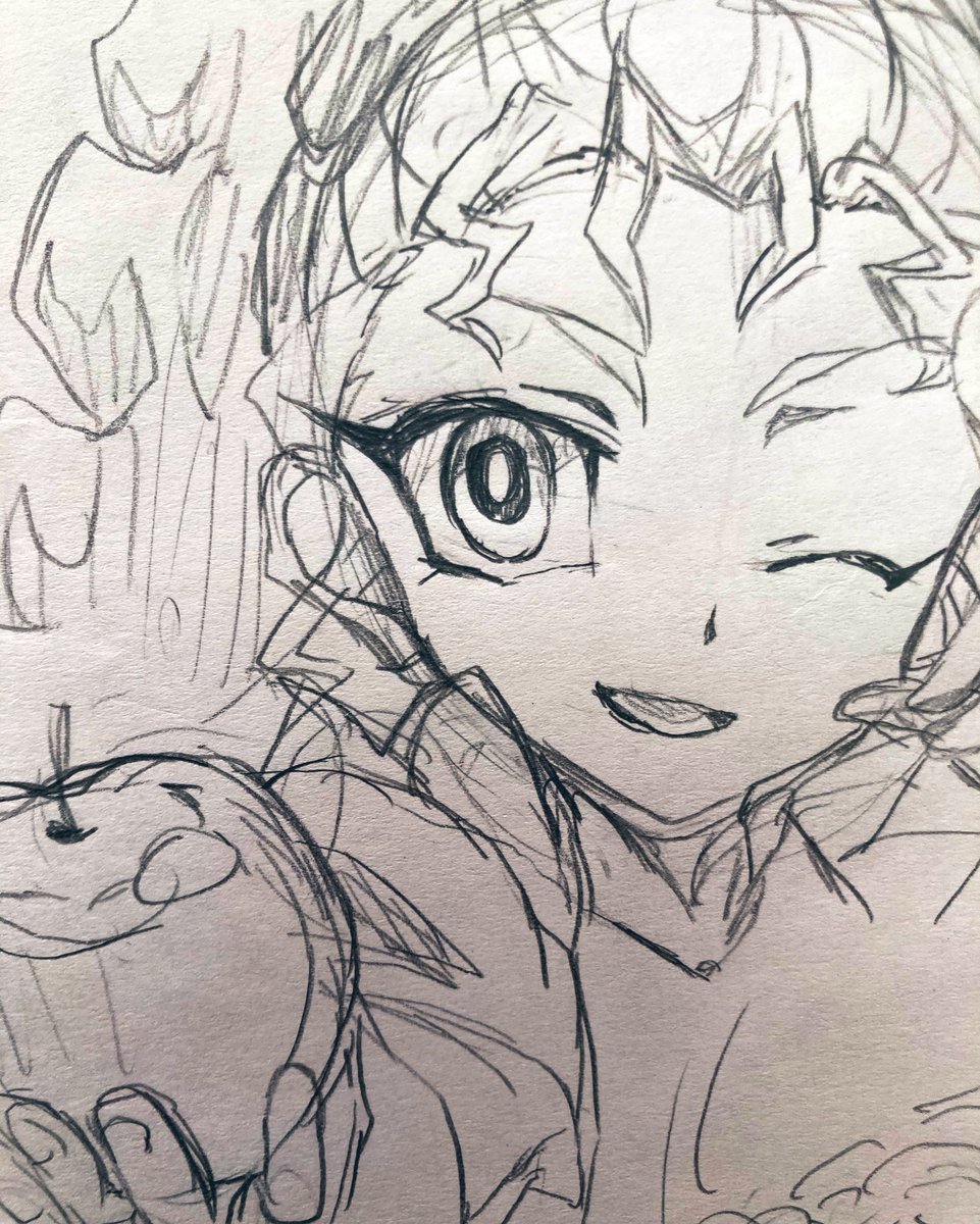 ユギオの落書き ミエルちゃんは模写かなあ 